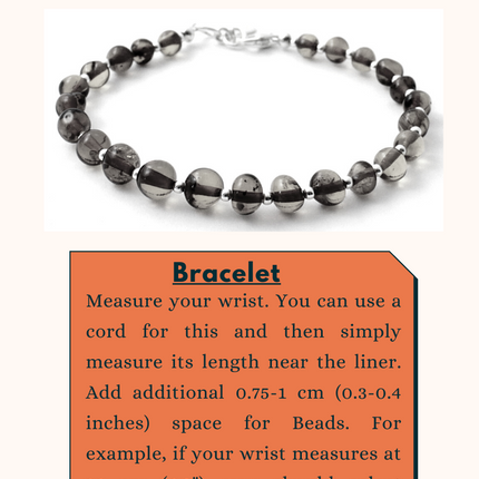 Amber Adult Bracelets With Silver and Chakra Gemstones-4