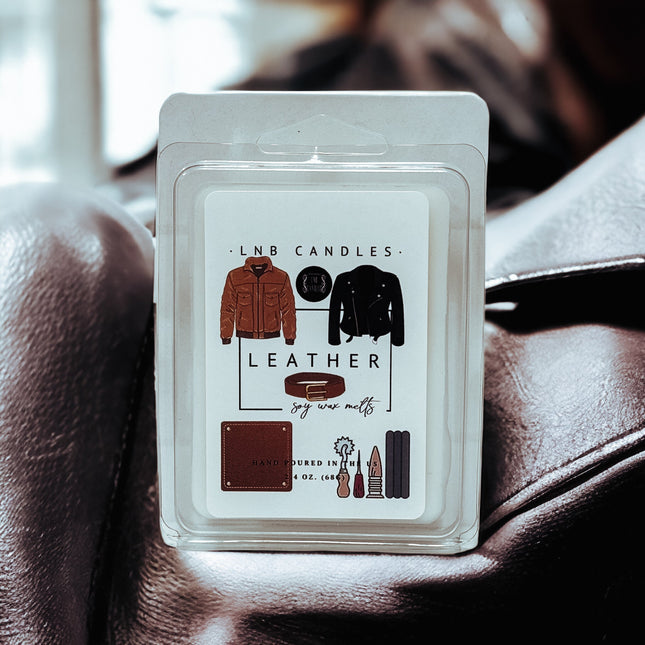 Leather Scent Wax Melt Tart 3 PACK-0