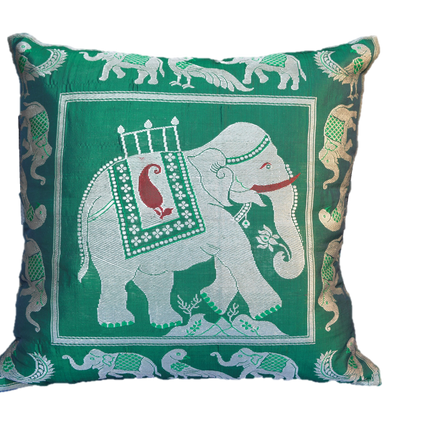 Brocade Silk decorative throw pillow case-1