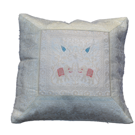 Brocade Silk decorative throw pillow case-6