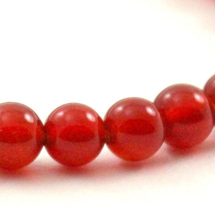 Stretch Bracelet With Red Carnelian Gemstones-2
