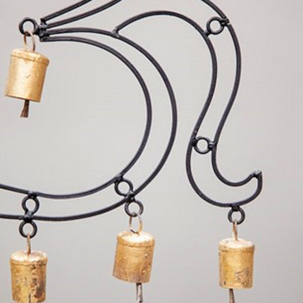 OM Brass chime with 9 brass bells-1