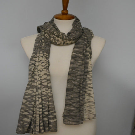 Naturally dyed cotton scarf-1