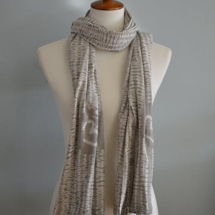 Naturally dyed cotton scarf-2
