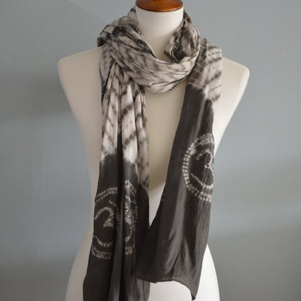 Naturally dyed cotton scarf-6