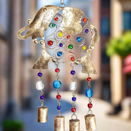 Beaded Elephant Chime-1
