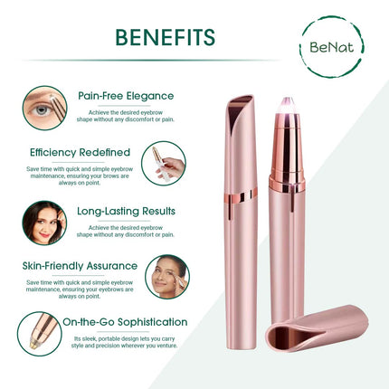 Rechargeable Facial + Eyebrow Hair Removers Set -2 Pack-3