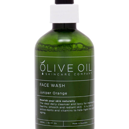 Face Wash, Castile Style,  Juniper Orange 300ml-1