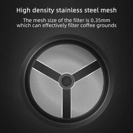 TIMEMORE French press coffee press, Coffee Maker Tea Maker,450ml,15 oz,high density stainless steel mesh heat resistant glass-2