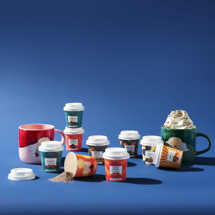 Gourmet Hot Cocoa Gift Set Cup Hot Chocolates - Set of 9 Flavors - Salted Caramel, French Vanilla, Caramel, Gingerbread, Mint, Amaretto & More - Holiday Christmas Gifts For Her, Him, Kids-3