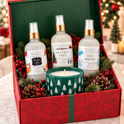 Holiday Gift Box – Candle & Room Spray Gift Set-0