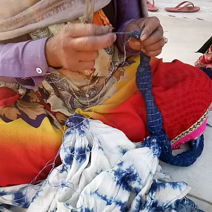 Mystic Ocean Indigo Scarf-2