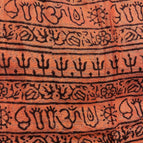 Saffron with Black print