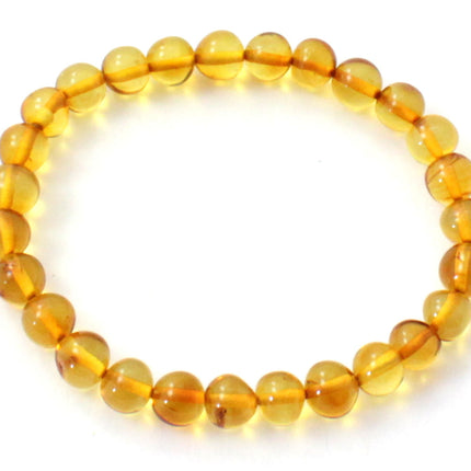 Amber Golden Honey Stretch Bracelet for Adults-0