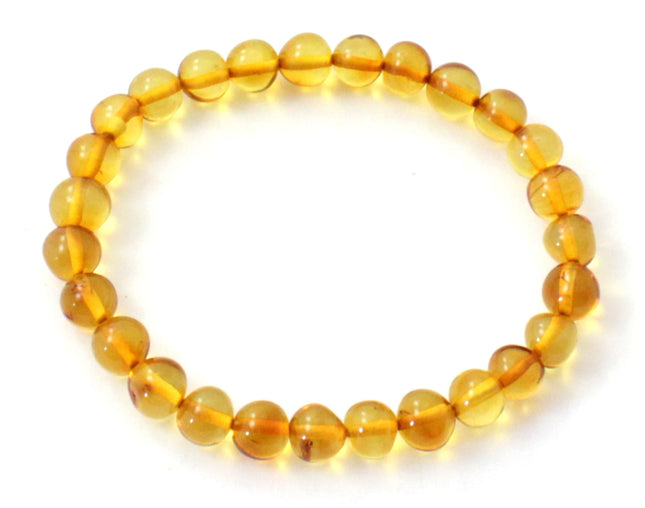 Amber Golden Honey Stretch Bracelet for Adults-0