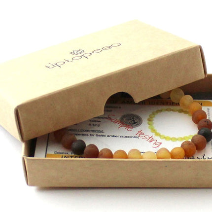 Amber Raw Modern Rainbow Bracelet for Adults-1