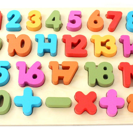Wooden Colorful Puzzle for Learning Numbers-2