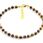 20-22 cm (7.9-8.6 inches) / With Golden Silver Beads