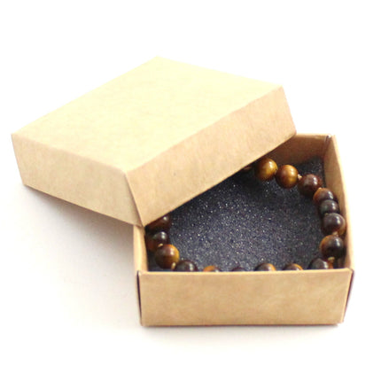 Tiger Eye Gemstone Knotted Brown Anklet Bracelet-1
