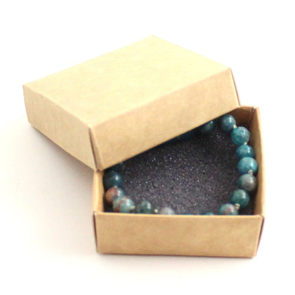 Apatite Gemstone Knotted Blue Anklet Bracelet-1