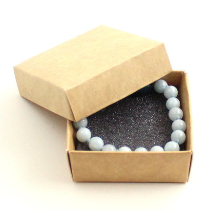Aquamarine Gemstone Knotted Blue Anklet Bracelet-1