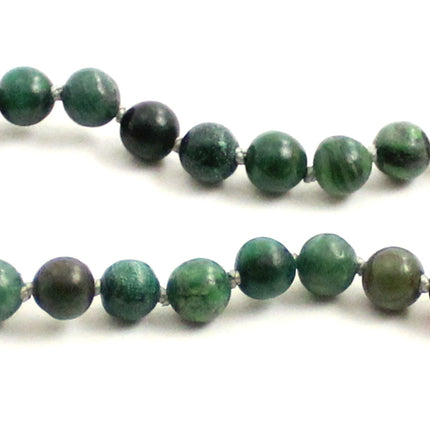 African Jade Gemstone Knotted Green Anklet Bracelet-2