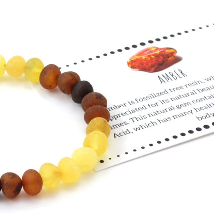 Amber Raw Modern Rainbow Bracelet for Adults-4