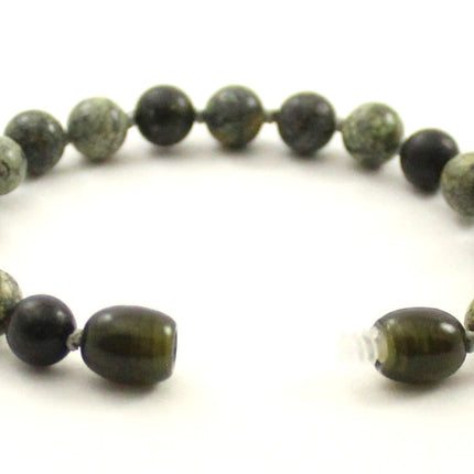 Lace Stone Gemstone Knotted Green Anklet Bracelet-3