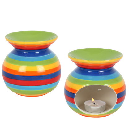 Rainbow Wax Melt Essential Oil Burner Warmer-2