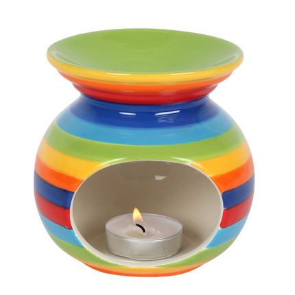 Rainbow Wax Melt Essential Oil Burner Warmer-1