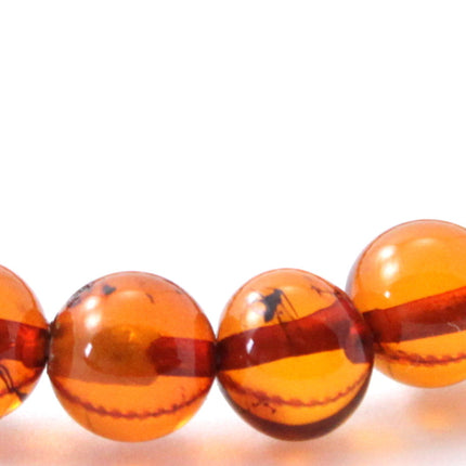 Amber Polished Cognac Stretch Bracelet for Adults-2