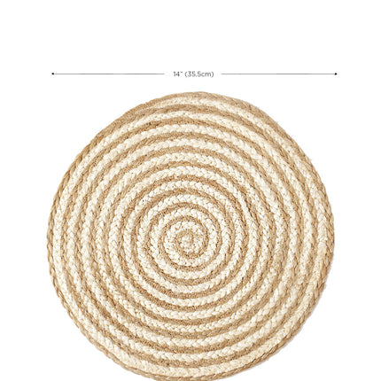 Kata Spiral Placemat - Natural (Set of 4)-4