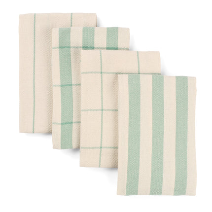 Kitchen Towels Set of 4, Reusable Dish Rags, Ecofriendly Cotton Tea Towels-1