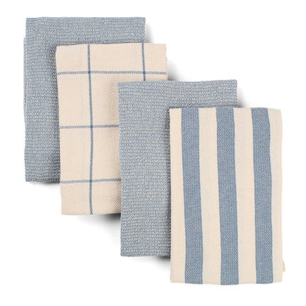 Kitchen Towels Set of 4, Reusable Dish Rags, Ecofriendly Cotton Tea Towels-4