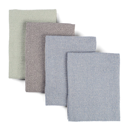Kitchen Towels Set of 4, Reusable Dish Rags, Ecofriendly Cotton Tea Towels-8