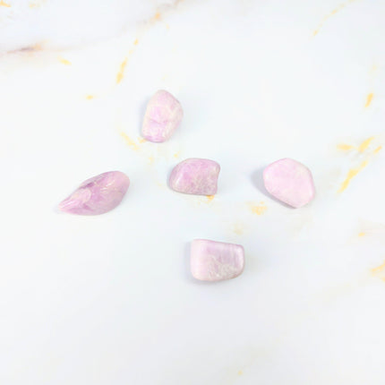 Kunzite tumbled stone-0
