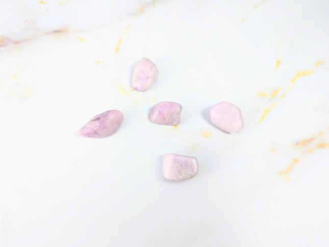 Kunzite tumbled stone-0