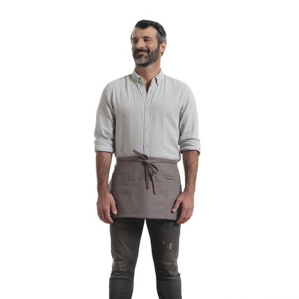Waist Apron for Women and Men - Short Apron With 3 Pockets-2