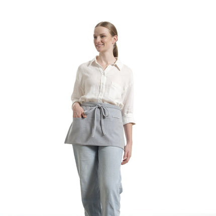 Waist Apron for Women and Men - Short Apron With 3 Pockets-1