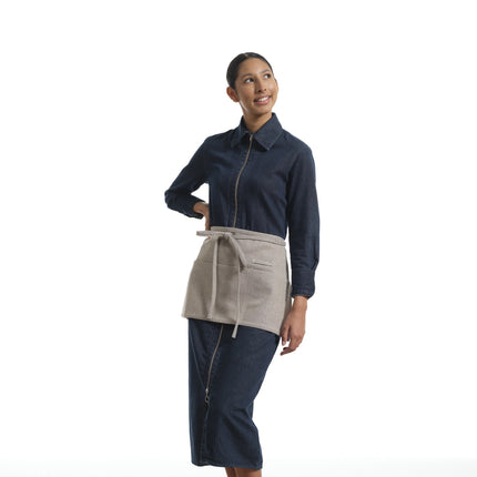 Waist Apron for Women and Men - Short Apron With 3 Pockets-0