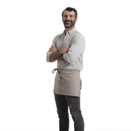Waist Apron for Women and Men - Short Apron With 3 Pockets-9