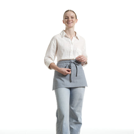 Waist Apron for Women and Men - Short Apron With 3 Pockets-8