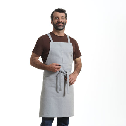 Crossback Apron with Pockets, Gardening Apron and Serving Aprons-1