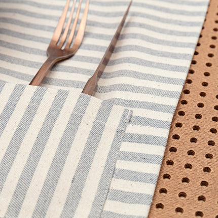 Placemats with Pocket, Set of 4 - Denim-3
