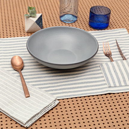 Placemats & Napkins Bundle:  Placemats with Pockets + Cloth Napkins / Set of 4-1