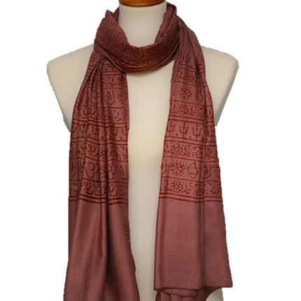 OM Yoga Meditation Mantra Prayer Shawl - Large-2
