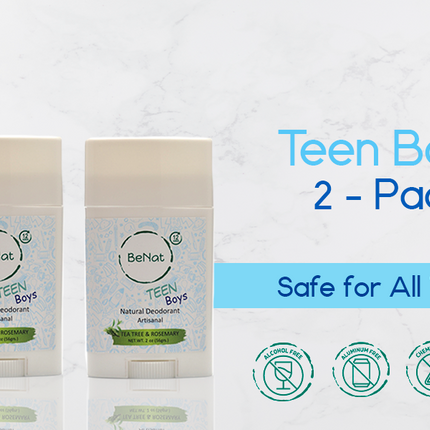 2-Pack all-Natural Deodorants for Kids & Teens-4