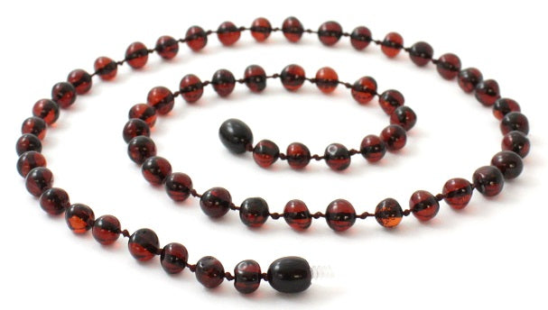NBAP-4 Amber Cherry Polished Necklace for Women-0