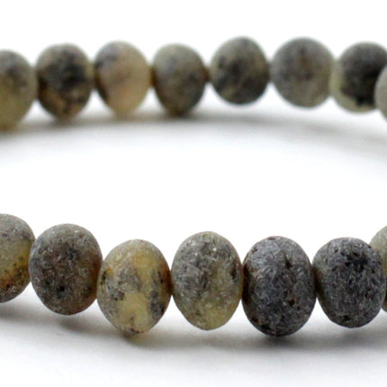 Baltic Amber Green Raw Bracelet for Men-3