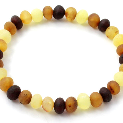 Amber Raw Mix Stretch Bracelet for Men Women-0